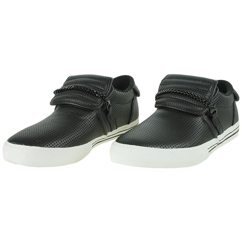 Baskets Basses Supra Cuban Noir Black/White Homme | QIG-66381990